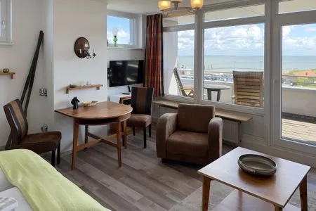 Wohnzimmer Haus Nordenlicht Ferienwohnung Kiek-ut