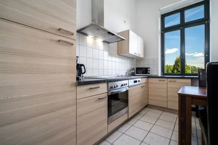 Ferienwohnung InselLiebe in Malchow Blick in die Küche  InselLiebe