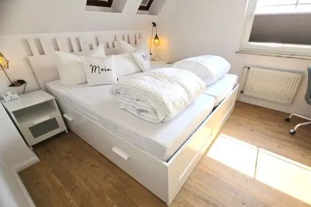 Schlafzimmer Ferienwohnung "Ostseebude 11" am Schönberger Strand