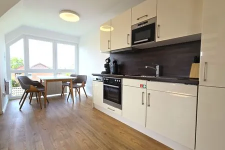 Wohnzimmer Ferienwohnung "Ostseebude 11" am Schönberger Strand