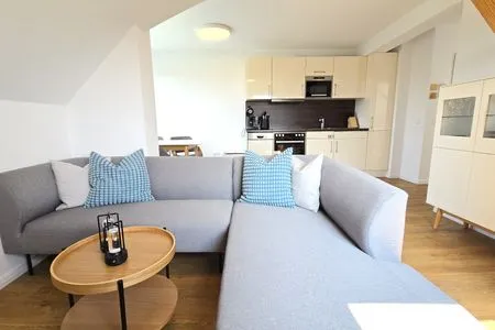 Wohnzimmer Ferienwohnung "Ostseebude 11" am Schönberger Strand