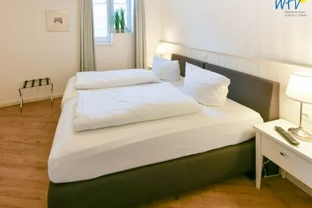 Schlafzimmer Ferienhaus "Meine Insel Juist" Ferienwohnung Düne