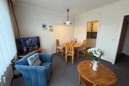 Wohnzimmer Ferienwohnung im Haus Nordland App 48,(Hund)