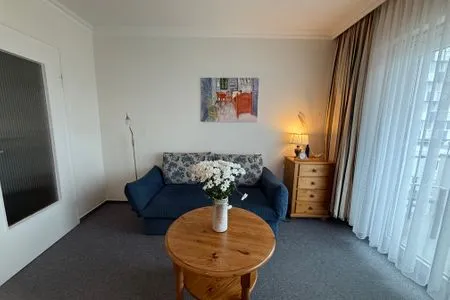 Wohnzimmer Ferienwohnung im Haus Nordland Nordland, App 48,(Hund)