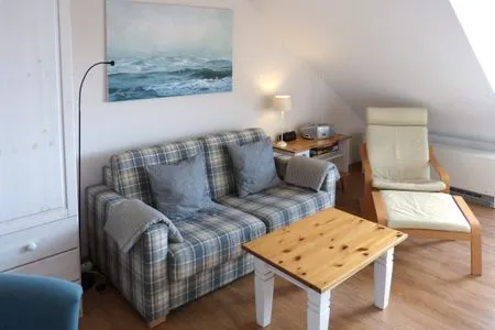 Wohnzimmer in der Ferienwohnung Alpenstrandläufer in Wittdün auf Amrum Haus *Südspitze 17* Ferienwohnung *Alpenstrandläufer*