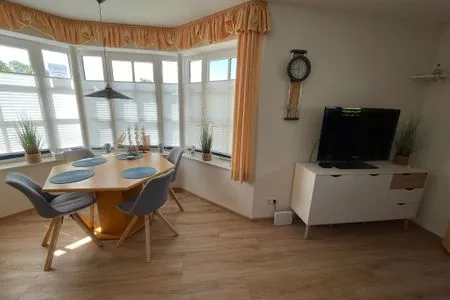 Wohnzimmer Ferienwohnung Deichkrone