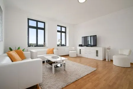 Ferienwohnung SeaView Malchow mit hellem Wohnzimmer  SeaView