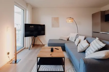 Wohnzimmer Strandvilla Glowe - Arkonablick