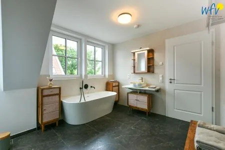 Badezimmer Haus Casper Ferienwohnung Watt'n Platz