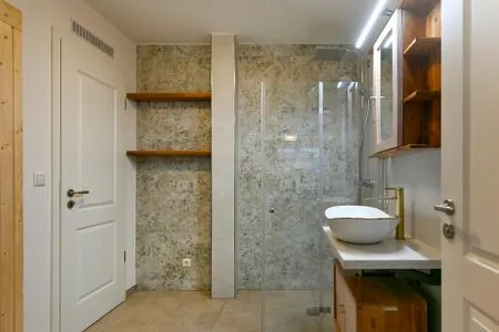 Badezimmer Haus Casper Ferienwohnung Strandstuuv