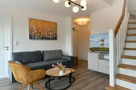 Wohnzimmer Haus Christine Ferienwohnung Watt'n Utkiek