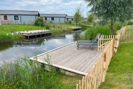 De IJssel Eilanden Chalet Steghouse mit Zaun Nr. 546 Kampen /  Reevemeer - 