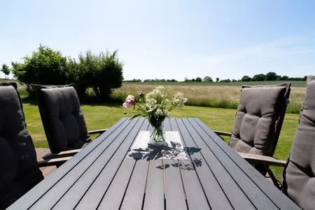 Terrasse Hof Ruhleben - Haus Muschelsucher