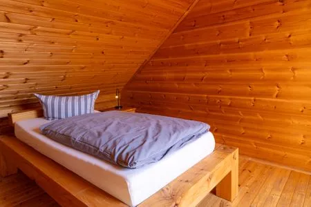 Schlafzimmer Economy Blockhaus Fernando Magellan