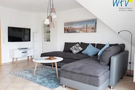 Wohnzimmer Haus Riffstraße 2c Ferienwohnung Urlaubsoase