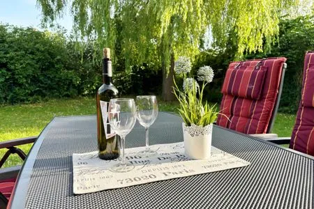 Dekoratives Detail Ferienhaus Weidenkate