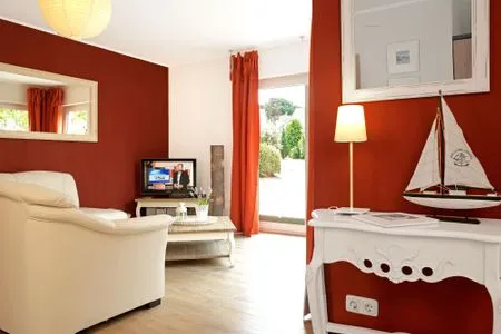 Wohnzimmer Inselhäuser Kaltenhof Inselhaus Poel 2