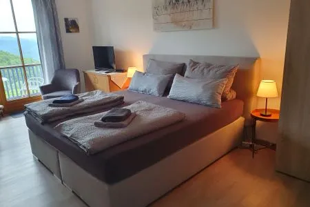 Schlafzimmer Ferienland Sonnenwald Ferienwohnung "Arberblick" Apartment 41