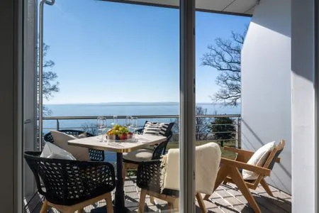 Meerblick FeWo Meerzeit - Balkon, Sauna, Meerblick