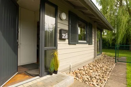 Fassade / Eingang Ferienhaus Weidenkate