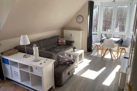 Wohnzimmer Ferienwohnung Ostsee-Buhne