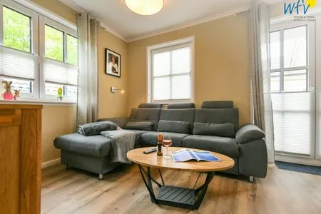 Wohnzimmer Haus Likedeeler Ferienwohnung 1