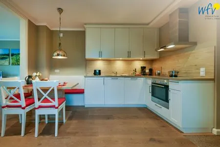 Küche / Küchenzeile Ferienhaus Charlotte 48 Feriendoppelwohnung Charlotte