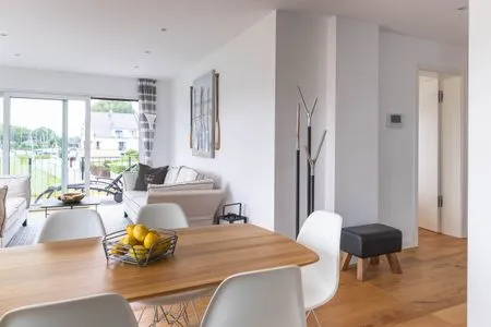 Wohnzimmer Hafenglück - mit Balkon & außergewöhnlichem Hafenblick
