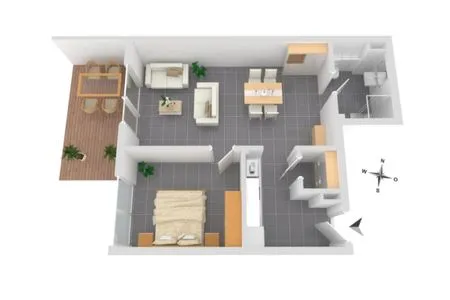 Ferienwohnung Atlantica Hafenresidenz Waren (Müritz) - Grundriss  Atlantica