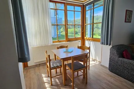 Wohnzimmer Ferienland Sonnenwald Appartement Waldsonne