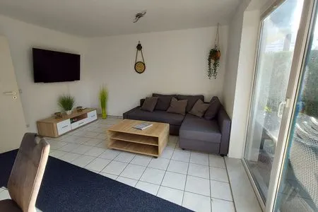 Wohnzimmer Ferienwohnung Küstenklang