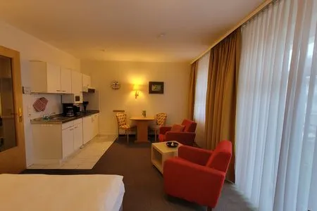 Wohnzimmer Wohnung 16 im Haus Hühnergott