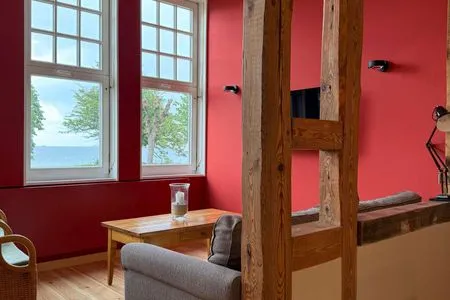 Wohnzimmer Strandvilla Silberner Fisch Ferienwohnung № 32