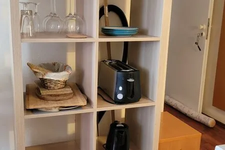 Wohnzimmer Ferienwohnung Fischers Wiek