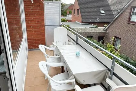 Balkon Süderhaus Ferienwohnung 9