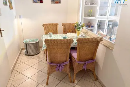 Essbereich Oma Hannas Borkum Stuuv Ferienwohnung 6