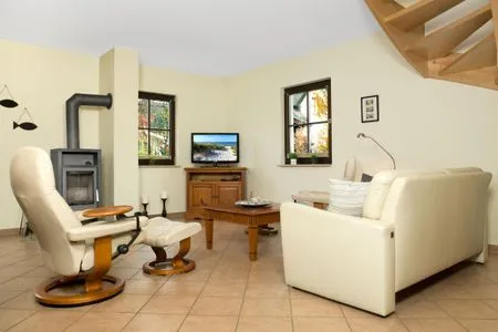 Wohnzimmer Reetdachhaus Hus Kieker