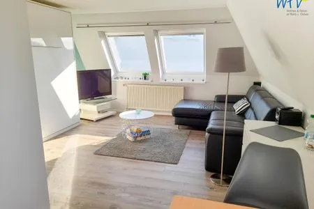 Wohnzimmer Strandhus Ferienwohnung Panorama Ausblick