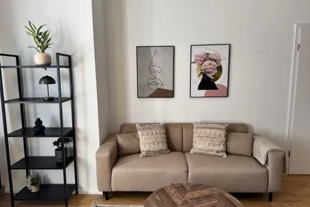 Wohnzimmer Gemütliches Appartement "Martha" an der Goitzsche mit 3 Schlafzimmern und Stellplatz