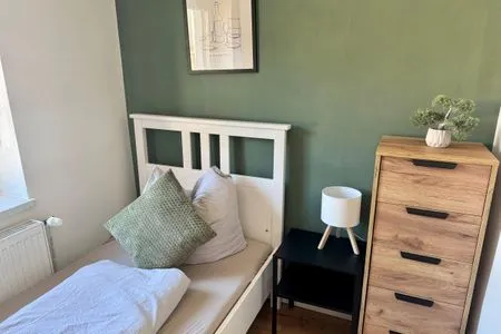 Schlafzimmer Ferienhaus "Anita" in Eisleben mit 3 Schlafzimmern