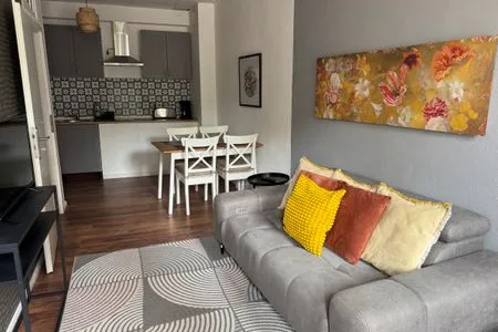 Wohnzimmer Gemütliches Appartement "Ilse" an der Goitzsche mit Stellplatz