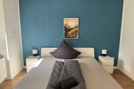 Schlafzimmer Ferienhaus "Jasmine" in Hettstedt mit 3 Schlafzimmern