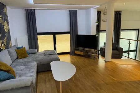 Wohnzimmer Appartement-Loft "Moonart" Leipzig-Zentrum