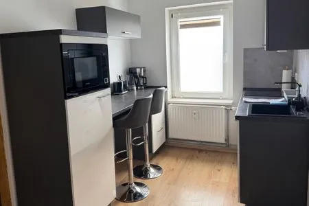 Küche / Küchenzeile Gemütliches Appartement "Franz" in Halle inklusive Stellplatz