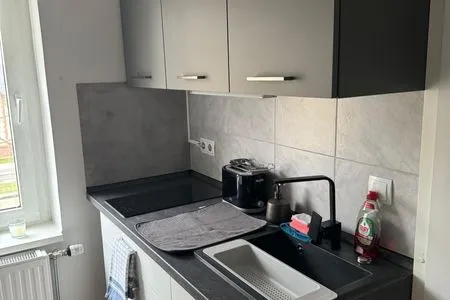 Küche / Küchenzeile Gemütliches Appartement "Franz" in Halle inklusive Stellplatz