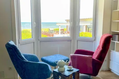 Wohnzimmer Haus Südwind Ferienwohnung Wellenblick