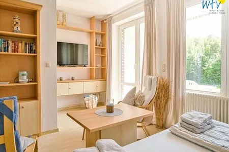 Wohnzimmer Ferienhäuser Jadehörn Ferienwohnung Sandfloh