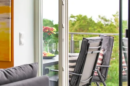 Balkon FeWo Malanya Dachterrasse in PRORA - 4.52