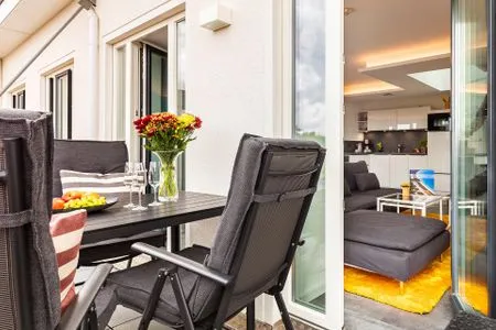 Balkon FeWo Malanya Dachterrasse in PRORA - 4.52