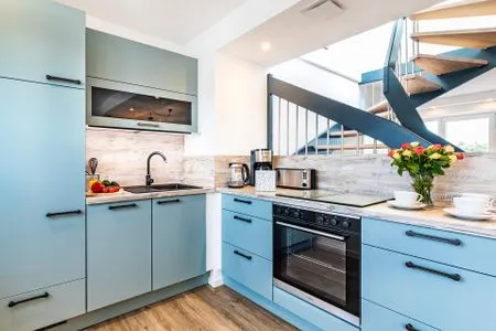 Vollausgestattete Küche FeWo Meeresrauschen Dachterrasse in PRORA - 4.51